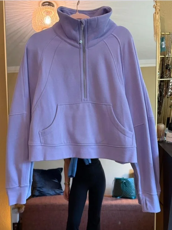 NWOT Lululemon Lilac Smoke Funnel Neck Scuba - Picture 1 of 7